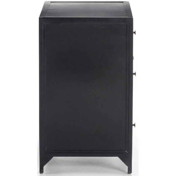 Home Fashion Belmont Storage Nightstand Large Black By Four Hands