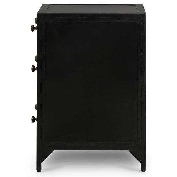 Home Fashion Belmont Storage Nightstand Small Black By Four Hands
