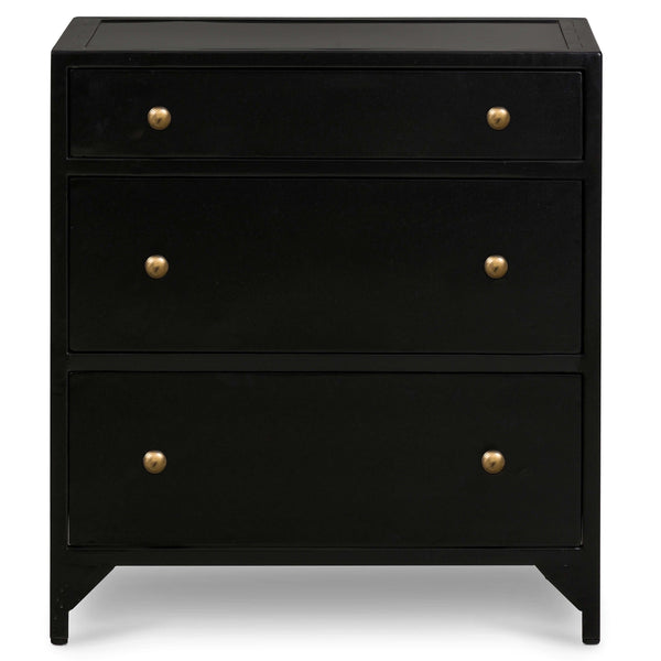 Home Fashion Belmont Storage Nightstand Small Black By Four Hands