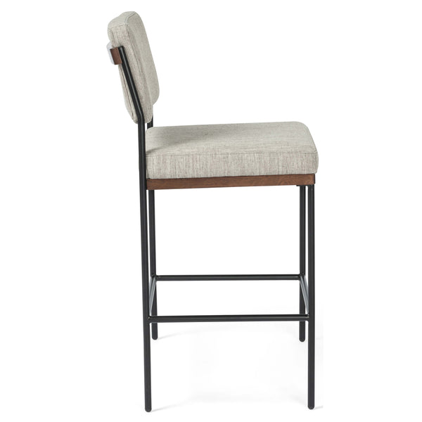 Home Fashion Benton Bar & Counter Stool Savile Flannel By Four Hands