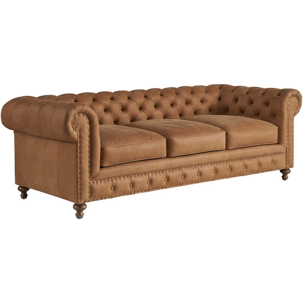 Home Fashion Berkeley Leather Sofa Winchester Sandstone