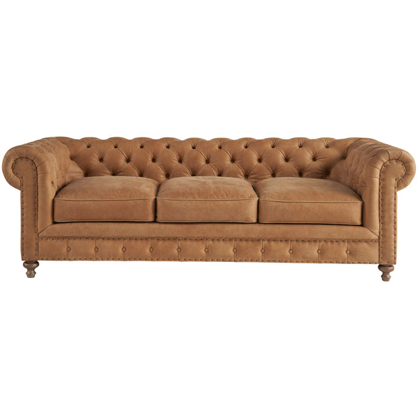 home fashion Berkeley Leather Sofa Winchester Sandstone