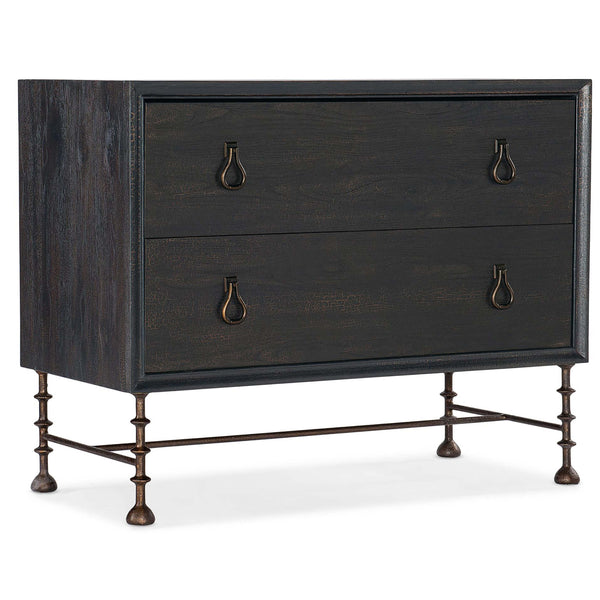 home fashion Big Sky 2 Drawer Bachelors Chest Charred Timber
