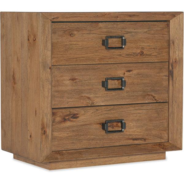 home fashion Big Sky 3 Drawer Nightstand Vintage Natural