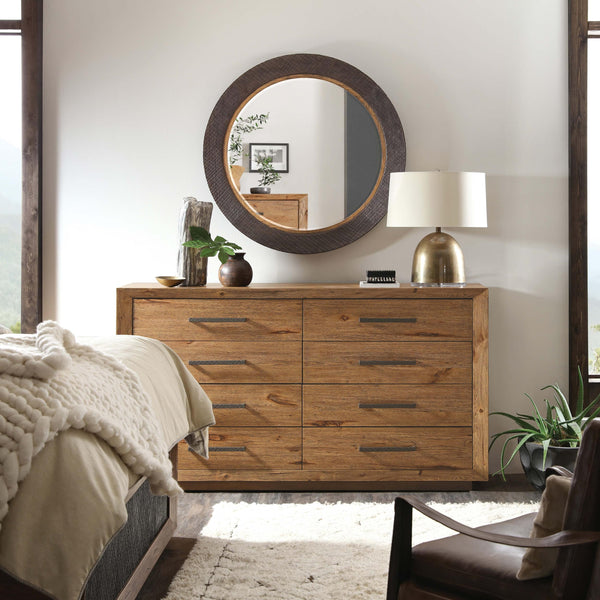 Home Fashion Big Sky 8 Drawer Dresser Vintage Natural