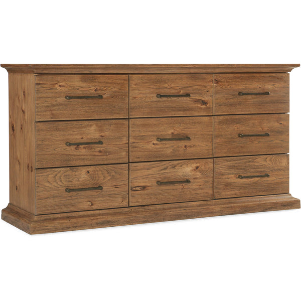 home fashion Big Sky 9 Drawer Dresser Vintage Natural