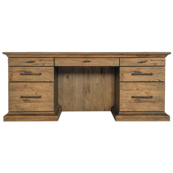 Home Fashion Big Sky Executive Desk Vintage Natural
