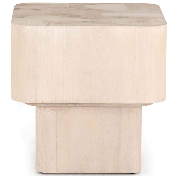 Home Fashion Blanco End Table Bleached Burl By Four Hands