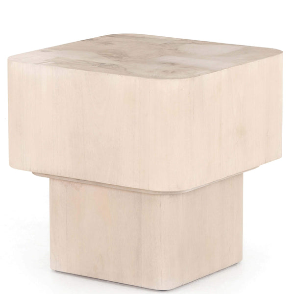 home fashion Blanco End Table Bleached Burl by Four Hands