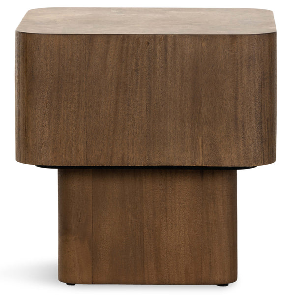 Home Fashion Blanco End Table Warm Umber Burl By Four Hands