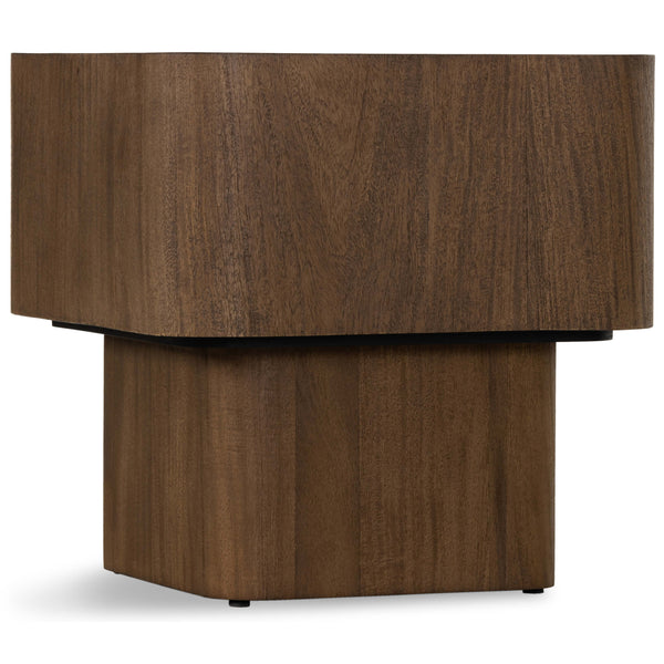 Home Fashion Blanco End Table Warm Umber Burl By Four Hands