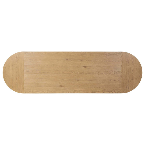 Home Fashion Blinn Oval Leaf Extension Dining Table Worn Oak By Four Hands