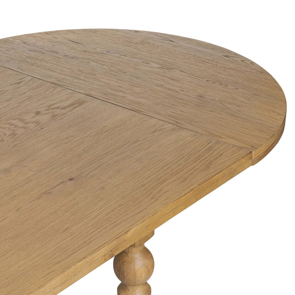 Home Fashion Blinn Oval Leaf Extension Dining Table Worn Oak By Four Hands