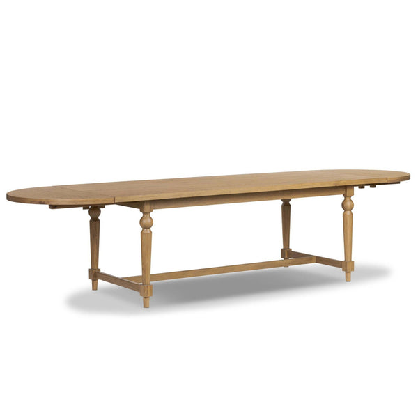 home fashion Blinn Oval Leaf Extension Dining Table Worn Oak by Four Hands