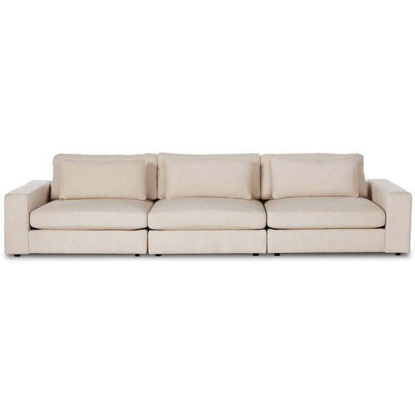 home fashion Bloor 3 Piece Sofa Clairmont Ivory by Four Hands
