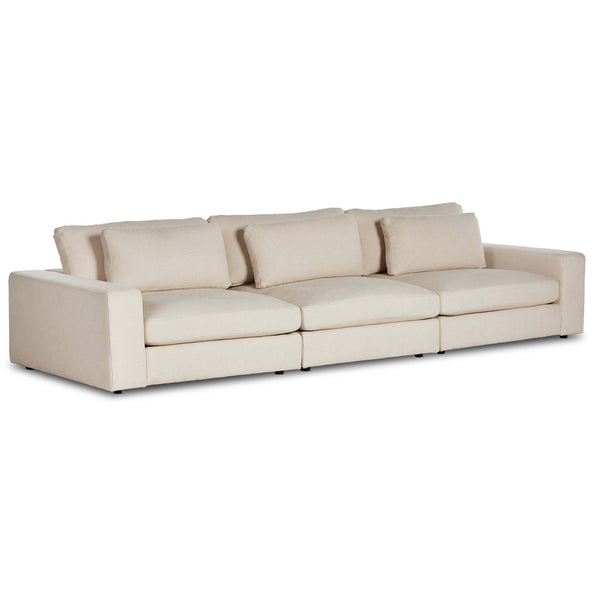 Home Fashion Bloor 3 Piece Sofa Clairmont Sand By Four Hands