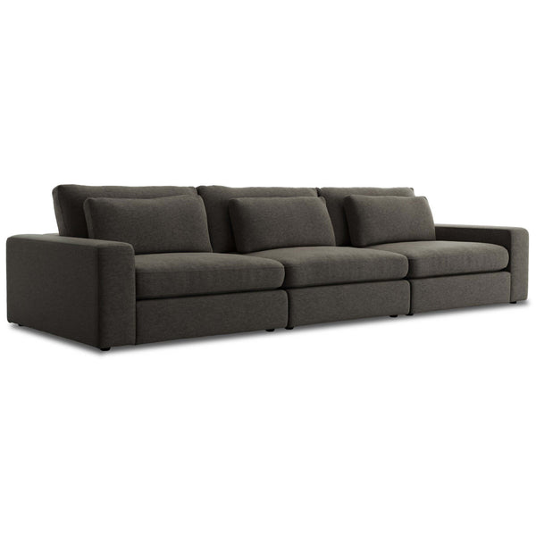 Home Fashion Bloor 3 Piece Sofa Landale Charcoal By Four Hands