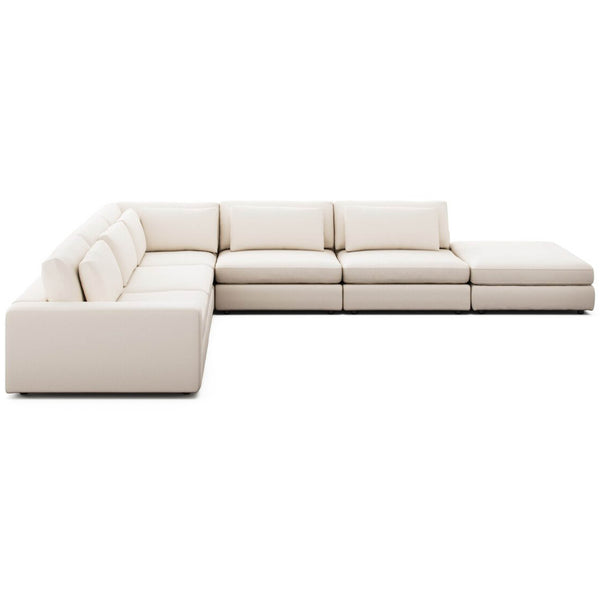 Home Fashion Bloor 5 Piece Sectional Nomad Marshmallow By Four Hands