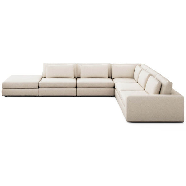 Home Fashion Bloor 5 Piece Sectional Nomad Snow By Four Hands