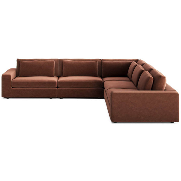 home fashion Bloor 5 Piece Sectional Surrey Auburn by Four Hands