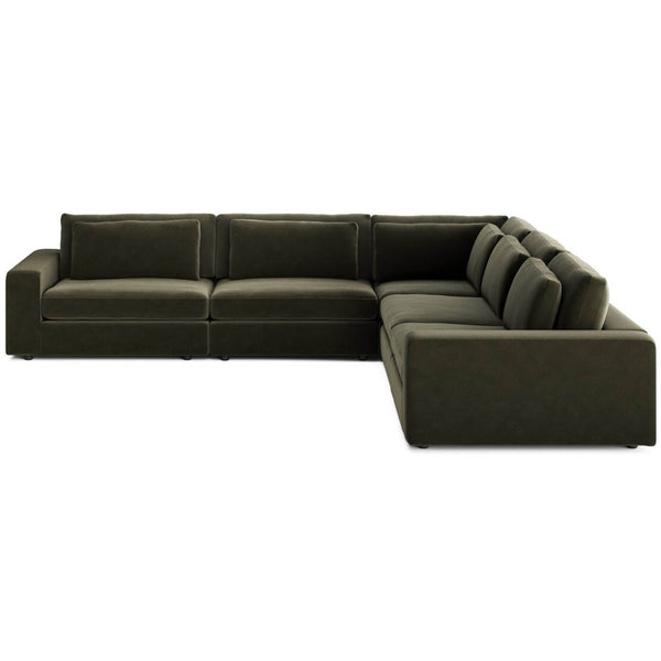 home fashion Bloor 5 Piece Sectional Surrey Olive by Four Hands