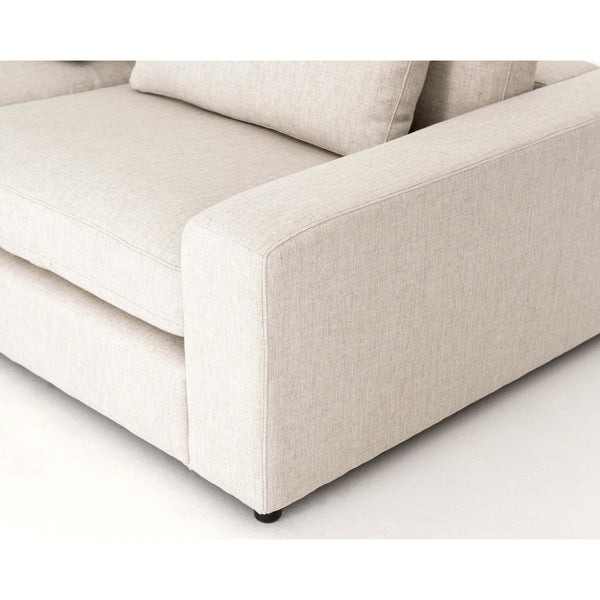 Home Fashion Bloor 6 Piece Sectional W/Ottoman Essence Natural By Four Hands