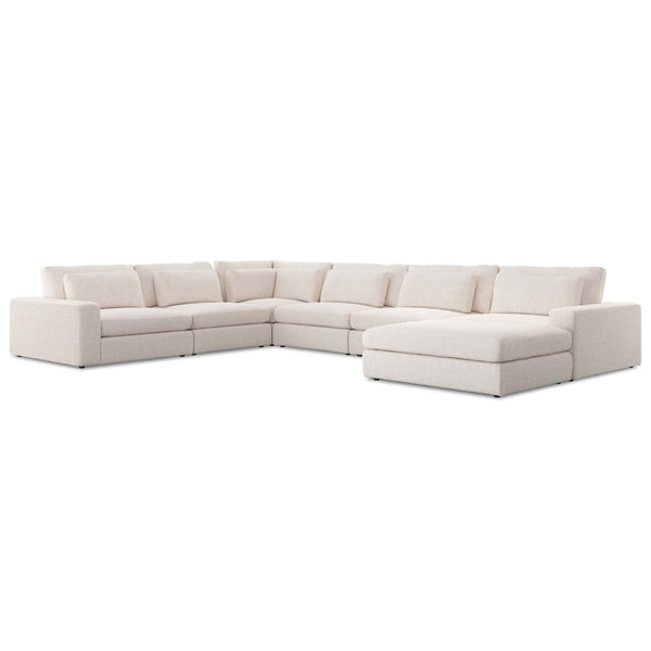 home fashion Bloor 6 Piece Sectional w/Ottoman Essence Natural by Four Hands