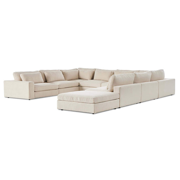 home fashion Bloor 8 Piece Sectional w/Ottoman Clairmont Sand by Four Hands