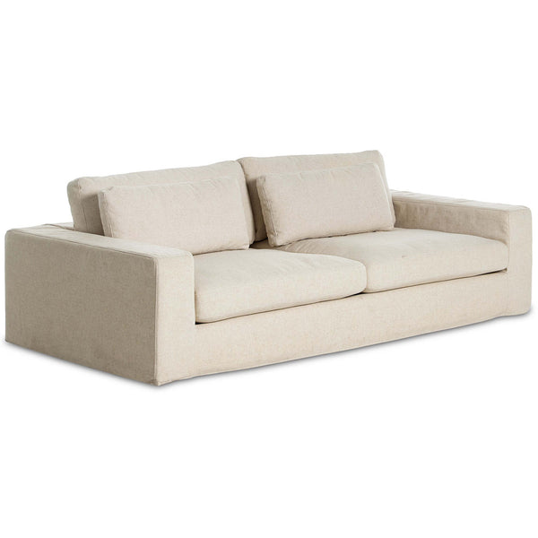 Home Fashion Bloor 98" Slipcover Sofa Antwerp Natural By Four Hands