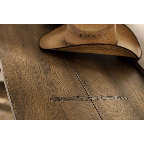 Home Fashion Bluewind Flip-Top Console Table Saddle Brown