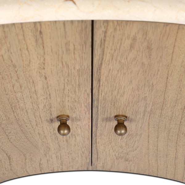 Home Fashion Boa Nightstand Cream Marble By Four Hands