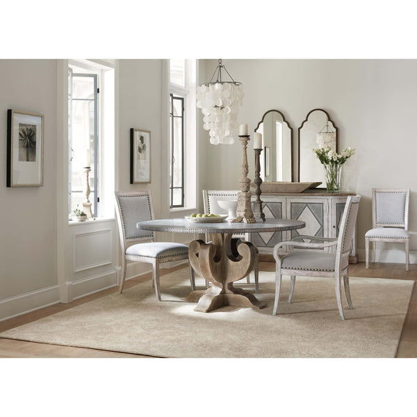 Home Fashion Boheme Ascension Zinc Round Dining Table