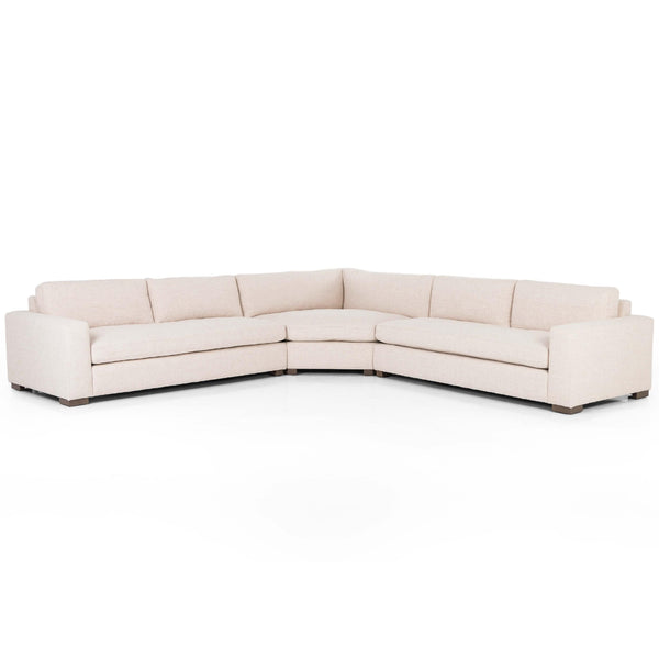 Home Fashion Boone Large Sectional Thames Cream By Four Hands