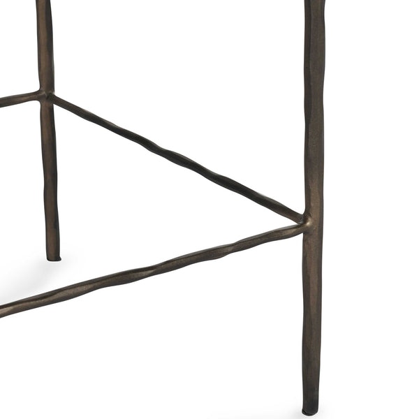 Home Fashion Bose Leather Counter Stool Chestnut Brown