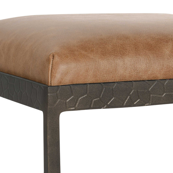 Home Fashion Bose Leather Counter Stool Chestnut Brown