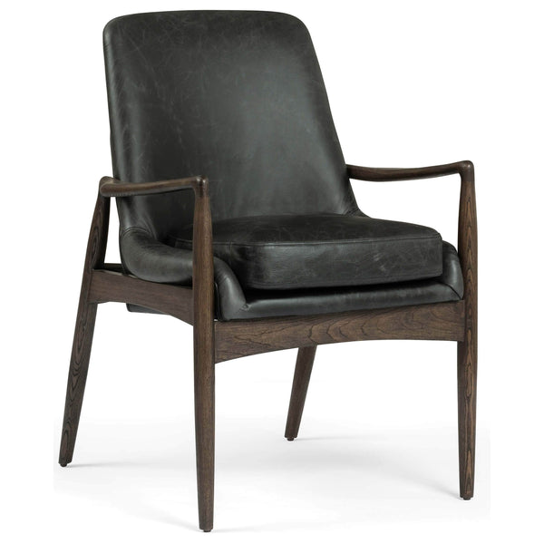 home fashion Braden Leather Arm Chair Durango Smoke by Four Hands