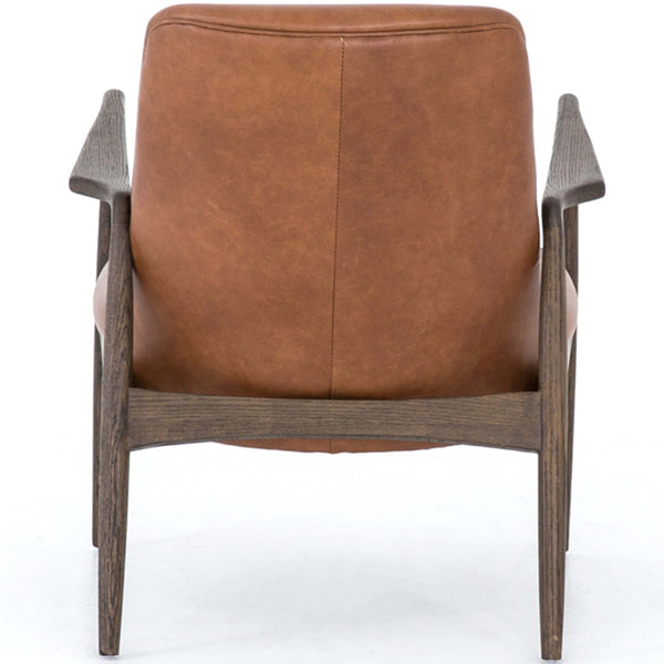 Home Fashion Braden Leather Chair Brandy By Four Hands