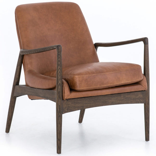 home fashion Braden Leather Chair Brandy by Four Hands
