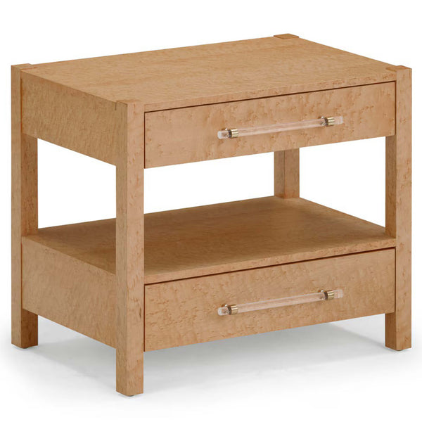 home fashion Brandyss 2-Drawer Nightstand Birdseye Maple