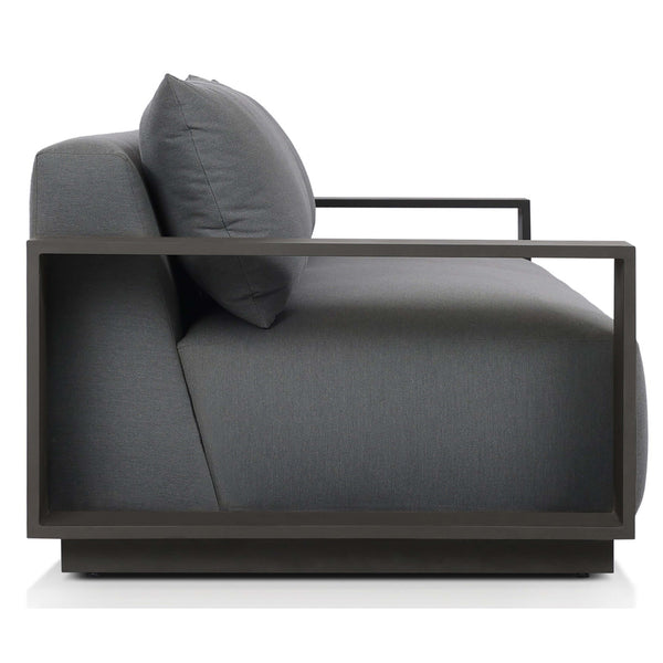 Home Fashion Branford Outdoor Metal Sofa Arashi Graphite By Four Hands