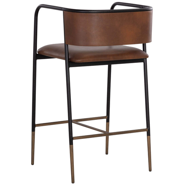 Home Fashion Brenan Bar & Counter Stool Bravo Cognac Set Of 2