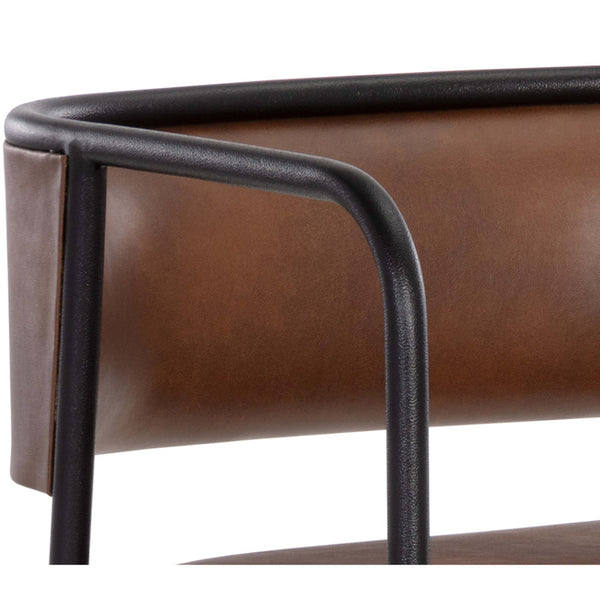 Home Fashion Brenan Bar & Counter Stool Bravo Cognac Set Of 2