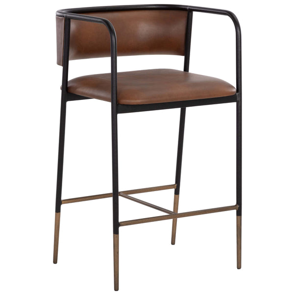 home fashion Brenan Bar & Counter Stool Bravo Cognac Set of 2