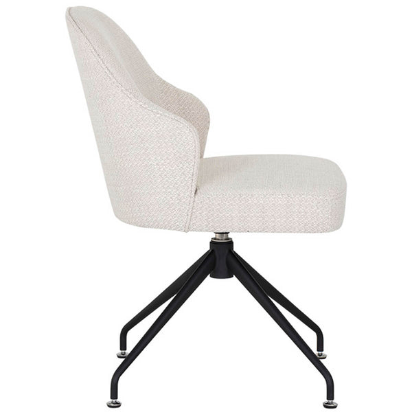 Home Fashion Bretta Swivel Dining Chair Moto Stucco