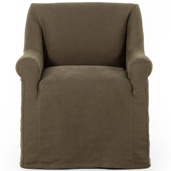 Home Fashion Bridges Slipcover Arm Chair Brussels Coffee By Four Hands