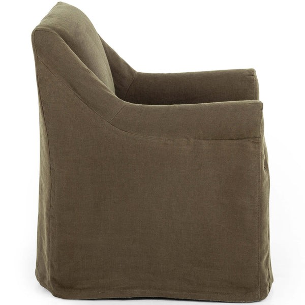 Home Fashion Bridges Slipcover Arm Chair Brussels Coffee By Four Hands
