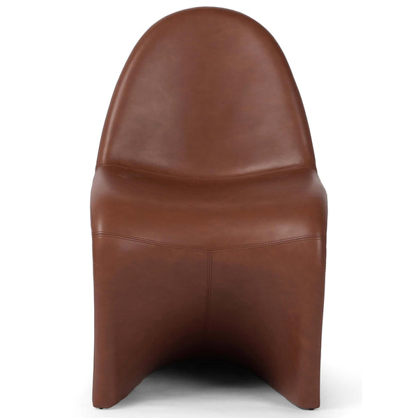 Home Fashion Briette Leather Dining Chair Sierra Saddle Set Of 2 By Four Hands