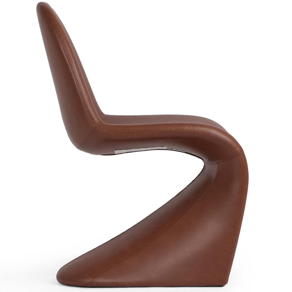 Home Fashion Briette Leather Dining Chair Sierra Saddle Set Of 2 By Four Hands