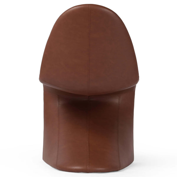 Home Fashion Briette Leather Dining Chair Sierra Saddle Set Of 2 By Four Hands