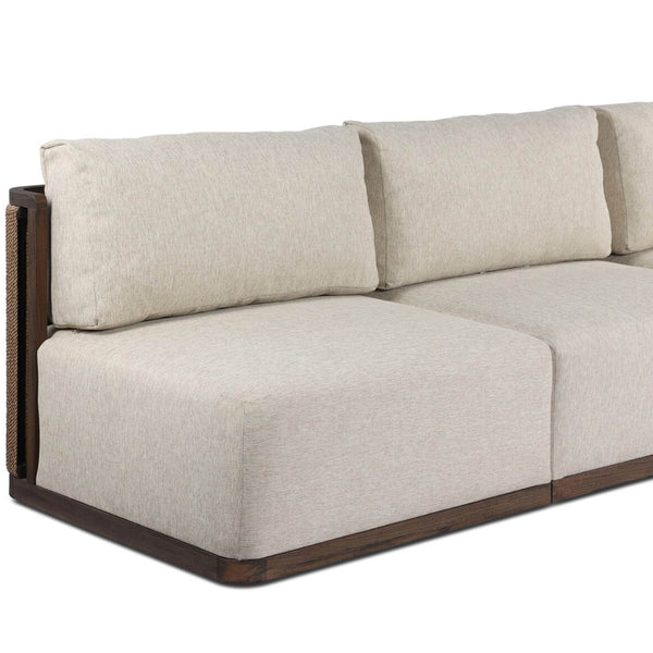 Home Fashion Brio Outdoor 3 Piece Sectional Ellor Beige By Four Hands